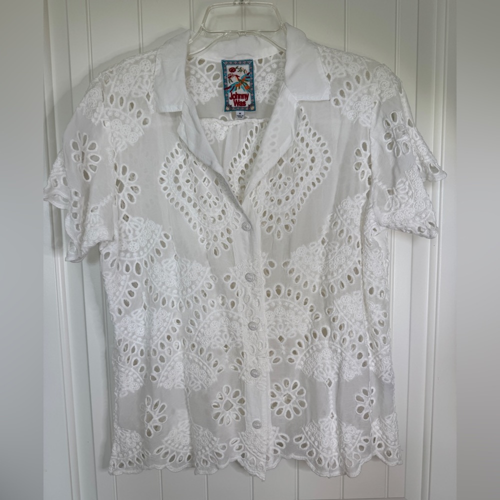 Johnny Was Eyelet Blouse